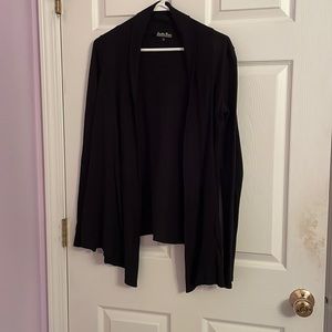 Lucky brand size s black open front cardigan